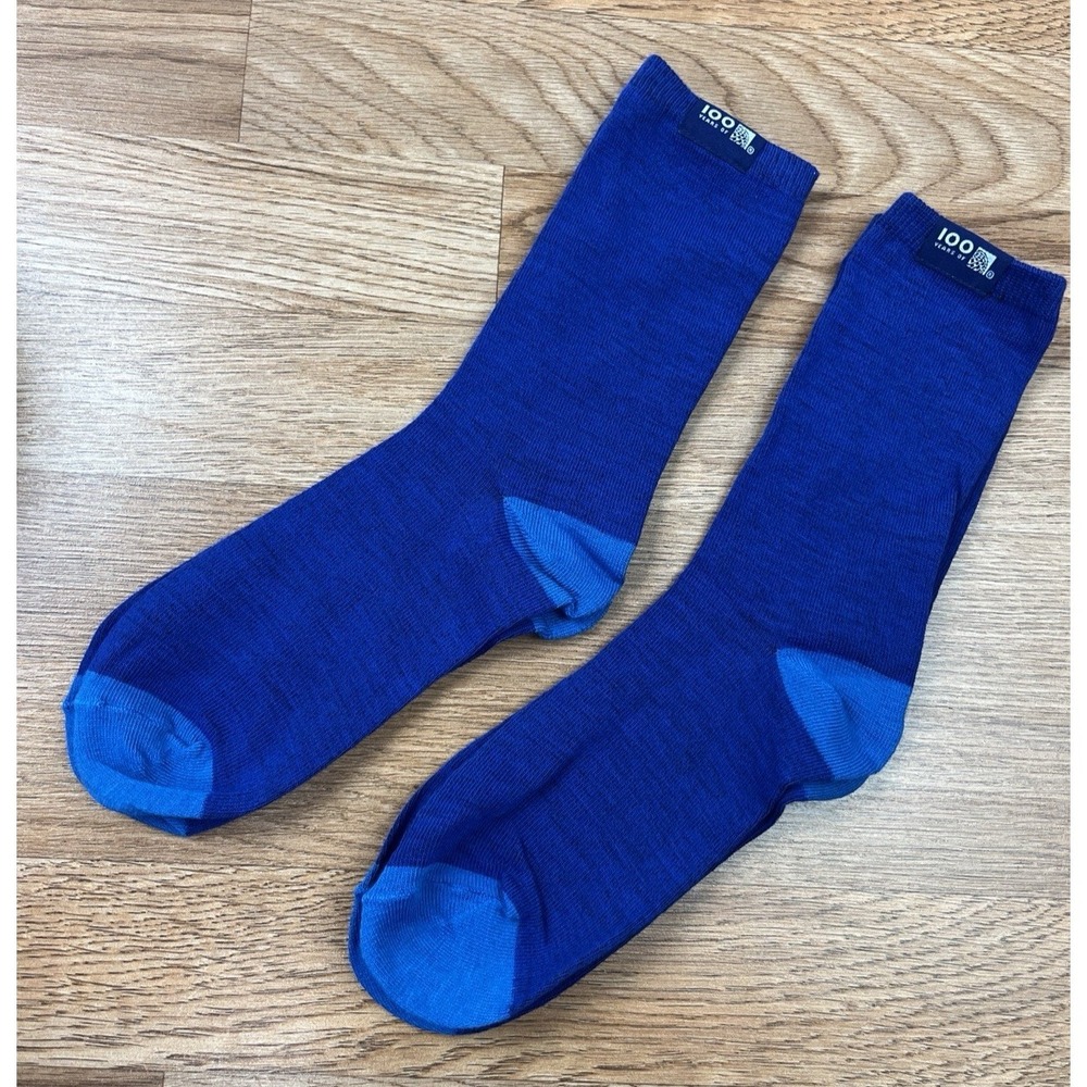 2 Pairs 100 Years of Delta Airlines Crew Socks, Adult,‎ Blue NEW